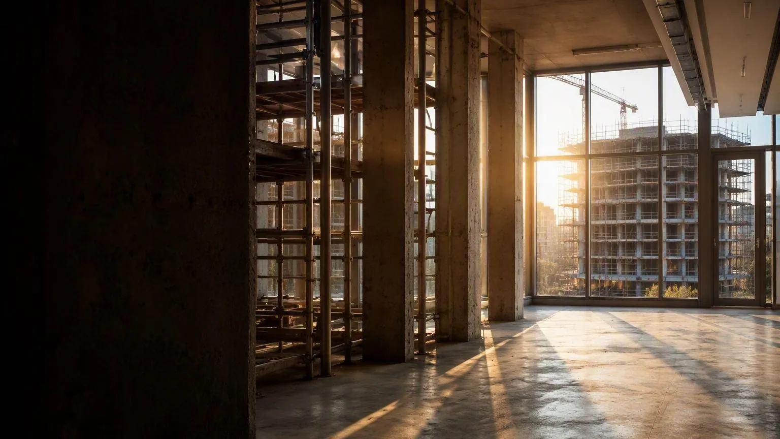 Interiores en obra gris